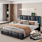 Lit coffre double adulte 160 x 200 cm lit 160 x 200 cm avec port usb et type - c et led sommier à lattes ... Lit coffre double adulte 160 x 200 cm lit 160 x 200 cm avec port usb et type - c et led sommier à lattes ...