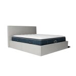 Pack lit coffre blanc et matelas hybride 140x190 �pais 30cm - emma & victoria - morphea