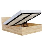 Lit coffre panama 120x190 - sommier inclus ch�ne