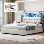 Lit coffre rembourré 140 x 200 cm lit adulte 140 x 200 cm avec led en velours tête de lit de rangement ... Lit coffre rembourré 140 x 200 cm lit adulte 140 x 200 cm avec led en velours tête de lit de rangement ...