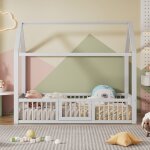 Lit combine - 90 * 200cmlits pour enfantslits de cabane pour enfantsavec portepinsans matelasblanc Lit combine - 90 * 200cmlits pour enfantslits de cabane pour enfantsavec portepinsans matelasblanc