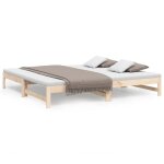 Lit coulissant - double / 2 personnes - intemporel - 2x(80x200) cm bois de pin massifcdiscount2025 fafa3677 ...