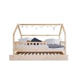 Lit denfant en forme de maison avec tiroir - lit de profiwood meubles pour chambre denfant fabriqu� en ...