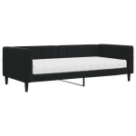 Lit dinvit� simple lit denfant / lit de jour avec matelas noir 90x200 cm velours - 1 place sp22333bed40198420 ...