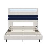 Lit double 140x190 cm lit adulte led avec tête de lit design et sommier à lattes lit rembourré velours ... Lit double 140x190 cm lit adulte led avec tête de lit design et sommier à lattes lit rembourré velours ...