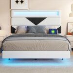 Lit double 160x200 cm en velours beige lit rembourré adulte pour lit suspendu sommier à lattes et tête ... Lit double 160x200 cm en velours beige lit rembourré adulte pour lit suspendu sommier à lattes et tête ...