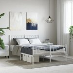 Lit double 2 personnes cadre de lit métal et pied de lit blanc 120x190 cmsans matelas adulte76701212 Lit double 2 personnes cadre de lit métal et pied de lit blanc 120x190 cmsans matelas adulte76701212