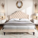 Lit 2 personnes 140x190 cm avec sommier  lattes cadre de lit adulte avec tte de lit rglable en hauteur ...