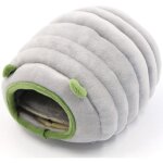 Lit douillet petit animal maison hiver coton peluche tapis antidrapant inclus