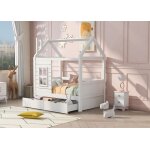 Lit enfant 80x160 cm avec tiroirs et fenêtre lit enfant en bois massif avec sommier à lattes lit 1 personne ... Lit enfant 80x160 cm avec tiroirs et fenêtre lit enfant en bois massif avec sommier à lattes lit 1 personne ...