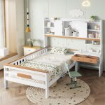 Lit enfant 90x200 avec bureau et rangement lit montessori pour fille garcon avec sommier et barrière ... Lit enfant 90x200 avec bureau et rangement lit montessori pour fille garcon avec sommier et barrière ...