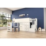 Lit enfant 90x200 cm avec armoire et tiroirs lit enfant multifonctionnel avec bureau extensible lit 1 ... Lit enfant 90x200 cm avec armoire et tiroirs lit enfant multifonctionnel avec bureau extensible lit 1 ...