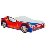 Lit enfant auto pour un garon spider 160x80 cm avec sommier