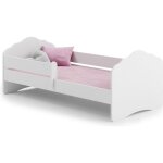 Lit enfant b�b� pour une fille fala avec sommier � lattes avec matelas - 140 x 70 cm - blanc