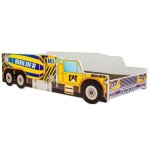 Lit enfant  camion - btonnire  sommier avec matelas 140x70 cm.