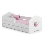 Lit enfant fala 70x140 avec tiroir et barrire ? scurit et confort runis