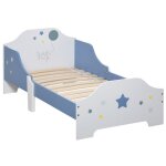Lit pour enfants - homcom - 3  6 ans - design toiles - sommier  lattes inclus - chambre moderne - ...