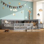 Lit enfant rembourr 140 x 190 cm avec port usb cadre de lit adulte avec rangement lit 2 personnes avec ...