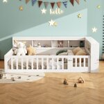 Lit enfant rembourr� 140 x 190 cm avec port usb cadre de lit adulte avec sommier � lattes lit 2 personnes ...