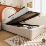 Lit denfant lit rembourr lit simple avec motif cosmique 90 x 190 cm pu pour garons & filles (sans matelas) ...
