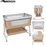 Lit pour enfant  roulettes - mengda - lit bb berceau cododo - avec panier de rangement table  langer ...