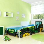 Lit enfant tracteur farmer avec matelas ? 160x80 cm