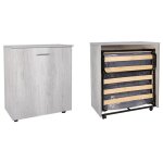 Lit escamotable gain de place avec matelas 80x180 ch�ne blanc