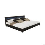 Lit familial home deluxe nube - 270 x 200 cm avec tiroirs - noir Lit familial home deluxe nube - 270 x 200 cm avec tiroirs - noir