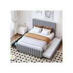 Lit gigogne 140x190 couchage dappoint canap� gigogne rangement int�gr� matelas non inclus