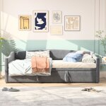 Lit gigogne 90 / 180x200 cm avec lit extensible canap - lit avec lit escamotable lit rembourr canap ...