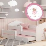 Lit gigogne double pour enfants fala ii 160x80 avec 2 matelas et 2 sommiers ? avec motif de fillette ... Lit gigogne double pour enfants fala ii 160x80 avec 2 matelas et 2 sommiers ? avec motif de fillette ...