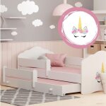 Lit gigogne double pour enfants fala ii 160x80 avec 2 matelas et 2 sommiers ? avec motif licorne Lit gigogne double pour enfants fala ii 160x80 avec 2 matelas et 2 sommiers ? avec motif licorne