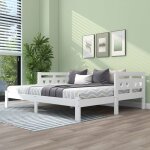 Lit de jour 90x200cmlit extrait pin solide avec 2. coin couchage et fauteuil roulant forme de c?ur lit ...