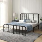 Lit jules 2 personnes lit 140x190 cm cadre de lit en métal avec tête et pied de lit hauteur 35. 5cm avec ... Lit jules 2 personnes lit 140x190 cm cadre de lit en métal avec tête et pied de lit hauteur 35. 5cm avec ...