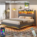 Lit 160x200 avec sommierlit coffre 160x200 avec led et usb et type - clit 2 personnes avec tte de lit ...