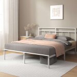 Lit marion 2 personnes lit 140x190 cm cadre de lit en métal avec tête de lit montage facile hauteur 30cm ... Lit marion 2 personnes lit 140x190 cm cadre de lit en métal avec tête de lit montage facile hauteur 30cm ...
