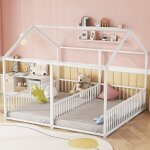 Lit métallique lit denfant 90 * 200cm sans matelas rampe Échelle modélisation de maison lit double design ... Lit métallique lit denfant 90 * 200cm sans matelas rampe Échelle modélisation de maison lit double design ...