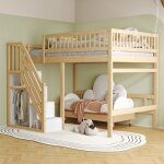 Lit mezzanine 140 x 200 cmlit en bois massifavec rangement lit enfantdesign haut de gammecouleur bois ... Lit mezzanine 140 x 200 cmlit en bois massifavec rangement lit enfantdesign haut de gammecouleur bois ...