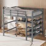 Lit mezzanine 2 places lit mezzanine 140×200 avec bureau lit en hauteur pour enfant adulte ado Étagères ... Lit mezzanine 2 places lit mezzanine 140×200 avec bureau lit en hauteur pour enfant adulte ado Étagères ...