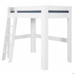 Lit mezzanine 2 places lee blanc 140x190 cm Lit mezzanine 2 places lee blanc 140x190 cm