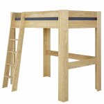 Lit mezzanine 2 places lee bois naturel 140x190 cm Lit mezzanine 2 places lee bois naturel 140x190 cm
