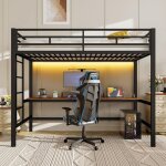 Lit mezzanine 90x200 cm rampe table usb / prise Éclairage led app + wire control certifié en747 métal ... Lit mezzanine 90x200 cm rampe table usb / prise Éclairage led app + wire control certifié en747 métal ...