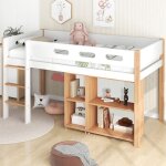 Lit mezzanine 90x200 cm lit superposé lit enfant avec escalier et armoire mobile cadre de lit en bois ... Lit mezzanine 90x200 cm lit superposé lit enfant avec escalier et armoire mobile cadre de lit en bois ...