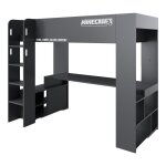 Lit mezzanine - roba - minecraft - bureau int�gr� - �clairage led - rangement optimis�