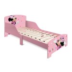 Lit enfant - minnie - 140x70 cm - bois - 100% licence disney