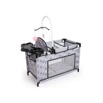 Lit multifonction pour poupee 33 - 46cm etoiles - ensemble de jeu poupon nurserie accessoires baby - ...