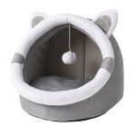 Lit niche pour chat dintérieur grotte avec coussin lavable idéal pour petits chiens doux et auto - chauffant ... Lit niche pour chat dintérieur grotte avec coussin lavable idéal pour petits chiens doux et auto - chauffant ...
