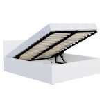 Lit panama 120x200 + coffre - sommier inclus blanc