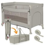 Lit parapluie 3en1 lionelo ellen - lit cododo - parc bb - matelas haute densit - 2 x roulettes - 0 ...