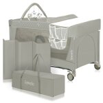 Lit parapluie compact 3en1 lionelo flower - parc bb - 0 - 36 mois - sac de transport - pliage rapide ...